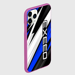Чехол iPhone 11 Pro матовый Exeed - blue sport, цвет: 3D-фиолетовый — фото 2