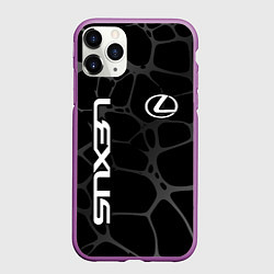 Чехол iPhone 11 Pro матовый Lexus - монохромный