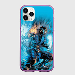 Чехол iPhone 11 Pro матовый Mortal Kombat - Sub-Zero