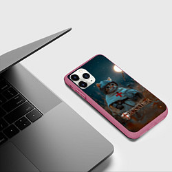 Чехол iPhone 11 Pro матовый Stronghold Crusader рыцарь котенок, цвет: 3D-малиновый — фото 2