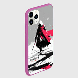 Чехол iPhone 11 Pro матовый Assassins Creed winter ninja, цвет: 3D-фиолетовый — фото 2
