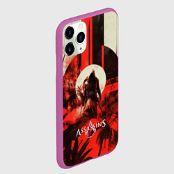 Чехол iPhone 11 Pro матовый Assassins Creed ninja, цвет: 3D-фиолетовый — фото 2