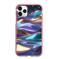 Чехол iPhone 11 Pro матовый Космические мягкие волны, цвет: 3D-баблгам