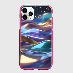 Чехол iPhone 11 Pro матовый Космические мягкие волны
