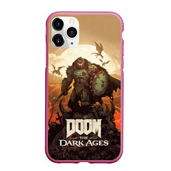 Чехол iPhone 11 Pro матовый Палач рока Doom the dark ages