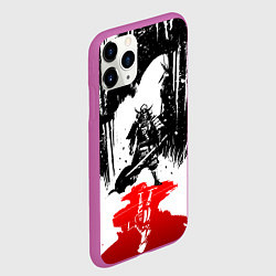 Чехол iPhone 11 Pro матовый Assassins creed shadows - два ассасина, цвет: 3D-фиолетовый — фото 2