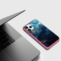 Чехол iPhone 11 Pro матовый Stronghold сrusader крестоносец бури, цвет: 3D-малиновый — фото 2