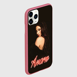 Чехол iPhone 11 Pro матовый Танцовщица Анора, цвет: 3D-малиновый — фото 2