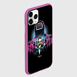 Чехол iPhone 11 Pro матовый Персонажи в Sguid game, цвет: 3D-фиолетовый — фото 2