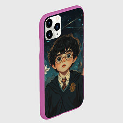 Чехол iPhone 11 Pro матовый Испуганный Гарри Поттер, цвет: 3D-фиолетовый — фото 2
