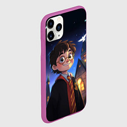 Чехол iPhone 11 Pro матовый Гарри Поттер и кометы, цвет: 3D-фиолетовый — фото 2
