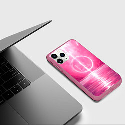 Чехол iPhone 11 Pro матовый Голден Стэйт Уорриорз в розовом, цвет: 3D-малиновый — фото 2