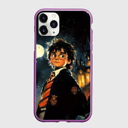 Чехол iPhone 11 Pro матовый Гарри Поттер глубокая ночь