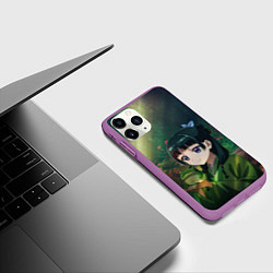 Чехол iPhone 11 Pro матовый МаоМао и лягушка - Монолог Фармацевта, цвет: 3D-фиолетовый — фото 2