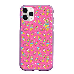 Чехол iPhone 11 Pro матовый Я люблю мороженку