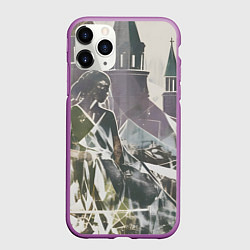 Чехол iPhone 11 Pro матовый Отпечаток силуета