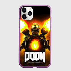 Чехол iPhone 11 Pro матовый Doom - revenant, цвет: 3D-фиолетовый