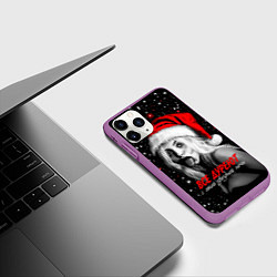 Чехол iPhone 11 Pro матовый Все дуреют с этой звездной ночи, цвет: 3D-фиолетовый — фото 2