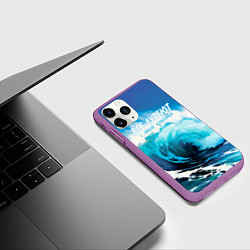 Чехол iPhone 11 Pro матовый Все дуреют с этой красоты, цвет: 3D-фиолетовый — фото 2