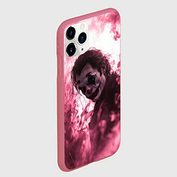 Чехол iPhone 11 Pro матовый Джокер в розовом дыму, цвет: 3D-малиновый — фото 2