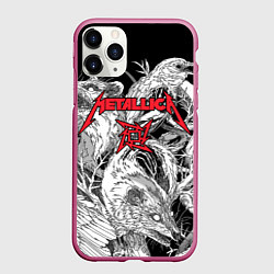 Чехол iPhone 11 Pro матовый Metallica - rats and crows