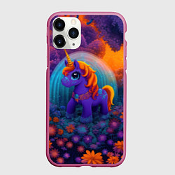 Чехол iPhone 11 Pro матовый Сказочный единорог