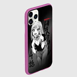 Чехол iPhone 11 Pro матовый Эта фарфоровая кукла - влюбилась, цвет: 3D-фиолетовый — фото 2