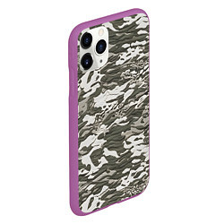 Чехол iPhone 11 Pro матовый Фактурный камуфляж, цвет: 3D-фиолетовый — фото 2