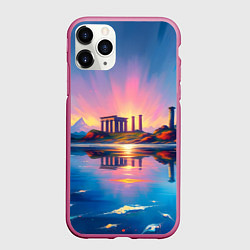 Чехол iPhone 11 Pro матовый Античный островок