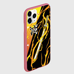 Чехол iPhone 11 Pro матовый Zenitsu Agatsuma - Kisatsutai, цвет: 3D-малиновый — фото 2