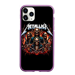 Чехол iPhone 11 Pro матовый Metallica forever - thrash metal