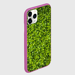 Чехол iPhone 11 Pro матовый Зеленая трава, цвет: 3D-фиолетовый — фото 2