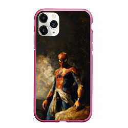 Чехол iPhone 11 Pro матовый Spider man poster