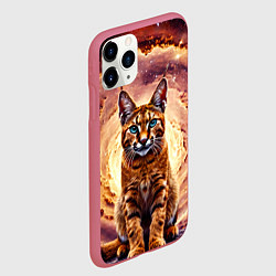 Чехол iPhone 11 Pro матовый Каракет в космосе, цвет: 3D-малиновый — фото 2