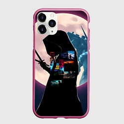 Чехол iPhone 11 Pro матовый Для любителя аниме, цвет: 3D-малиновый