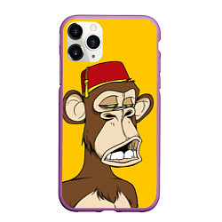 Чехол iPhone 11 Pro матовый NFT ape monkey