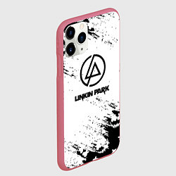 Чехол iPhone 11 Pro матовый Marshmello x Linkin park, цвет: 3D-малиновый — фото 2