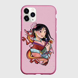 Чехол iPhone 11 Pro матовый Красивая Мулан и Мушу - big pictures