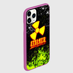 Чехол iPhone 11 Pro матовый Stalker брызги красок, цвет: 3D-фиолетовый — фото 2