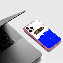Чехол iPhone 11 Pro матовый League of Legends ночь, цвет: 3D-малиновый — фото 2