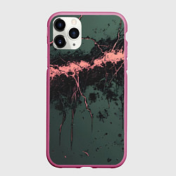 Чехол iPhone 11 Pro матовый Гранж потертая текстура