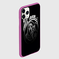 Чехол iPhone 11 Pro матовый Позвони мне смерть с телефоном, цвет: 3D-фиолетовый — фото 2
