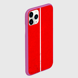 Чехол iPhone 11 Pro матовый Красный теннисный стол, цвет: 3D-фиолетовый — фото 2