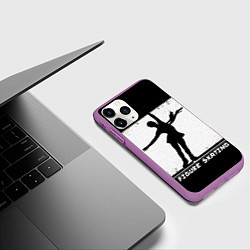Чехол iPhone 11 Pro матовый Figure skating, цвет: 3D-фиолетовый — фото 2