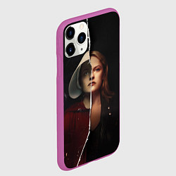Чехол iPhone 11 Pro матовый Джун Осборн - Рассказ служанки, цвет: 3D-фиолетовый — фото 2