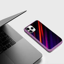 Чехол iPhone 11 Pro матовый Multicolored, цвет: 3D-фиолетовый — фото 2