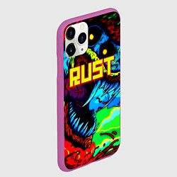 Чехол iPhone 11 Pro матовый Rust hyperbeast, цвет: 3D-фиолетовый — фото 2