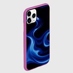Чехол iPhone 11 Pro матовый Color blue smoke, цвет: 3D-фиолетовый — фото 2