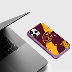 Чехол iPhone 11 Pro матовый Cleveland Cavaliers NBA team, цвет: 3D-фиолетовый — фото 2