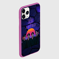 Чехол iPhone 11 Pro матовый Astro retro style, цвет: 3D-фиолетовый — фото 2